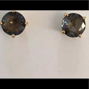 Kate Spade Gum Drop earrings in crystal black